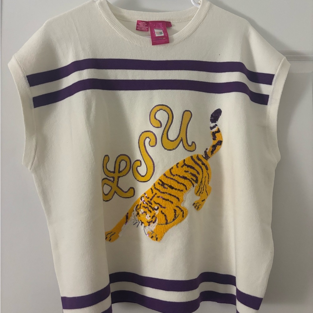 Queen of Sparkles LSU Short Sleeve Top